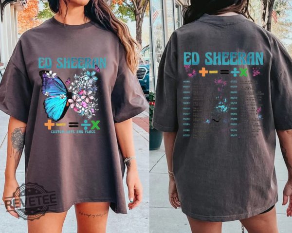 Ed Sheeran Mathematics Tour Tshirt Ed Sheeran Merch Mathematics Tour Ed Sheeran Merch Ed Sheeran Tour Merch 2023 Ed Sheeran Detroit Shirt revetee.com 3