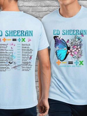 Ed Sheeran Mathematics Tour Tshirt Ed Sheeran Merch Mathematics Tour Ed Sheeran Merch Ed Sheeran Tour Merch 2023 Ed Sheeran Detroit Shirt revetee.com 4