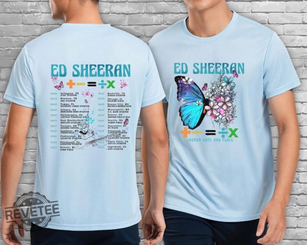 Ed Sheeran Mathematics Tour Tshirt Ed Sheeran Merch Mathematics Tour Ed Sheeran Merch Ed Sheeran Tour Merch 2023 Ed Sheeran Detroit Shirt revetee.com 4