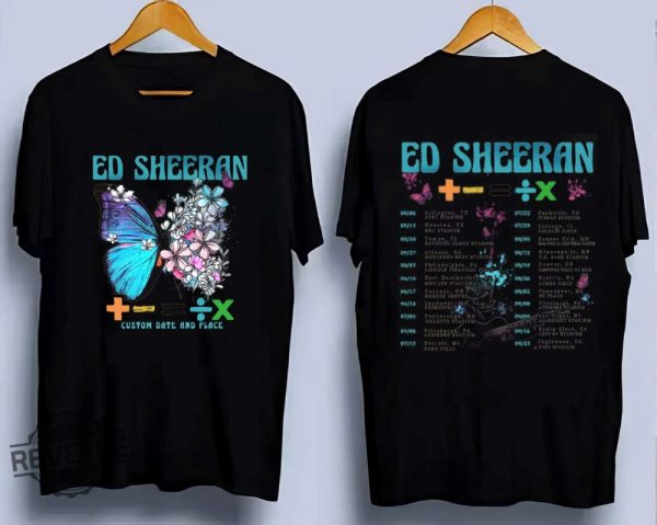 Ed Sheeran Mathematics Tour Tshirt Ed Sheeran Merch Mathematics Tour Ed Sheeran Merch Ed Sheeran Tour Merch 2023 Ed Sheeran Detroit Shirt revetee.com 5