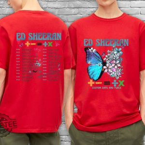 Ed Sheeran Mathematics Tour Tshirt Ed Sheeran Merch Mathematics Tour Ed Sheeran Merch Ed Sheeran Tour Merch 2023 Ed Sheeran Detroit Shirt revetee.com 6