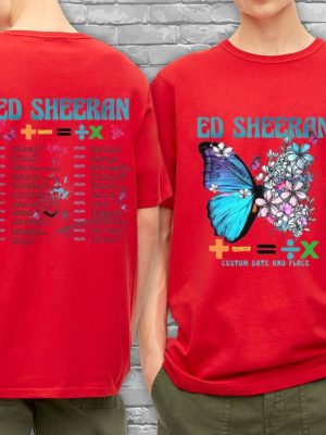 Ed Sheeran Mathematics Tour Tshirt Ed Sheeran Merch Mathematics Tour Ed Sheeran Merch Ed Sheeran Tour Merch 2023 Ed Sheeran Detroit Shirt revetee.com 6