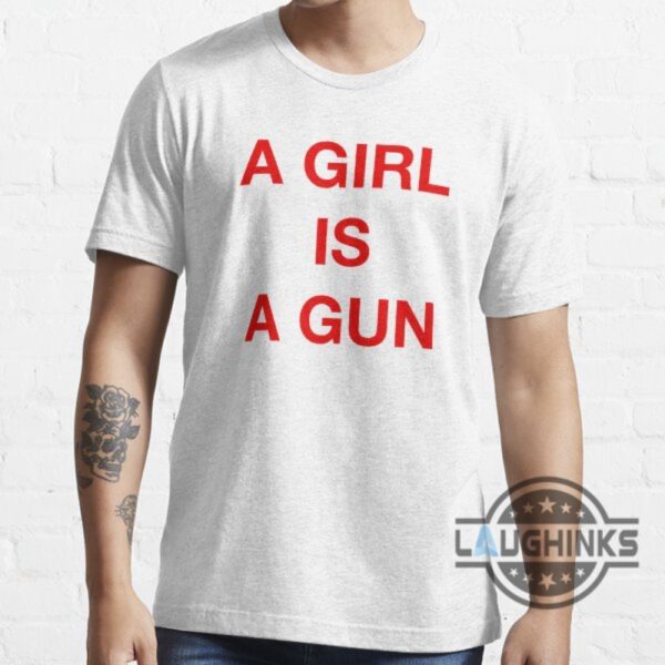 a girl is a gun shirt black a girl is a gun shirt white mens womens a girl is a gun t shirt laughinks.com 5