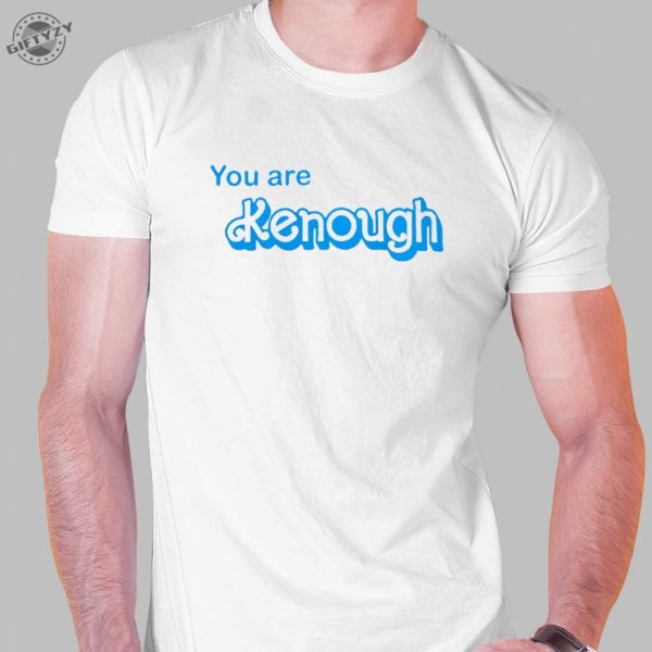 You Are Kenough Shirt I Am Kenough Shirt Blue Line Barbie Movie You Are Kenough Tshirt Hoodie Mug giftyzy.com 1