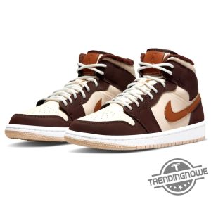 Air Jordan 1 Mid Cream Dark Chocolate trendingnowe.com 1