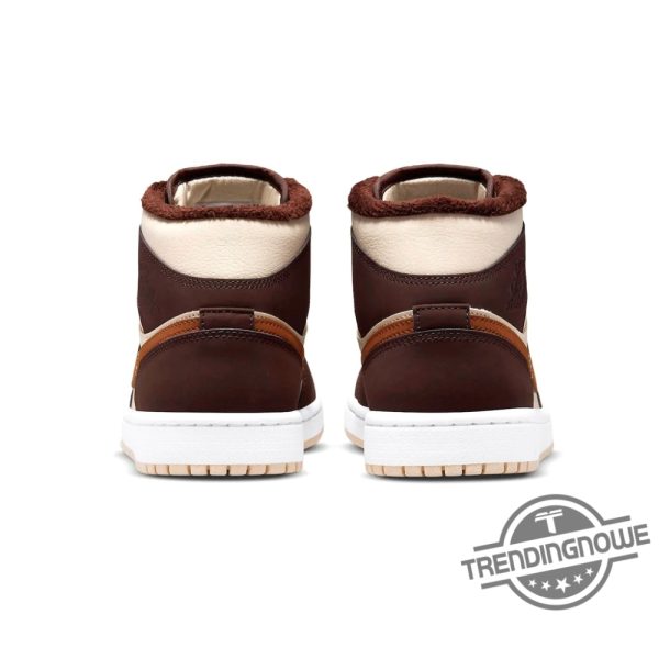 Air Jordan 1 Mid Cream Dark Chocolate trendingnowe.com 3 1