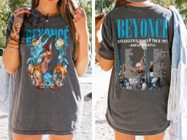 Renaissance Beyonce World Tour 2023 Queen Of Pop Music Beyonce Rnb Singer Hiphop Vintage Shirt giftyzy.com 2