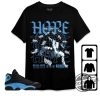 Jordan 13 Black University Blue Shirt Sweatshirt Hoodie Hope Money Shirt To Match Sneaker 13s Black University Blue Shirt trendingnowe.com 1