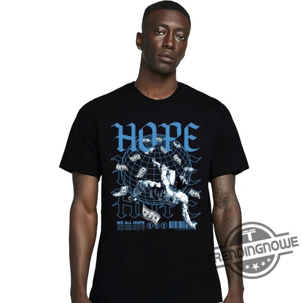 Jordan 13 Black University Blue Shirt Sweatshirt Hoodie Hope Money Shirt To Match Sneaker 13s Black University Blue Shirt trendingnowe.com 3