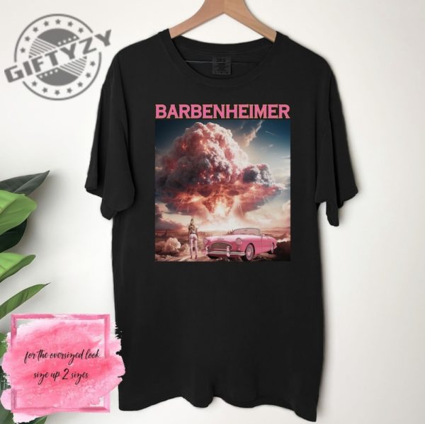 Barbenheimer Shirt 2023 Trending Movies Barbie Oppenheimer Funny Gift Shirt Hoodie Sweatshirt Mug giftyzy.com 4