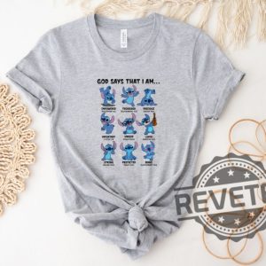 Disney Stitch God Says That I Am Shirt Stitch Family Trip Hoodie Sweatshirt Disney Stitch Group Vacay Shirt revetee.com 2