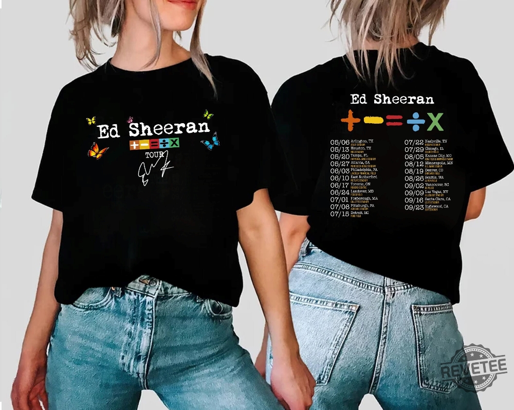 Sheeran Tour Shirt Ed Sheeran Concert Shirt Ed Sheeran Mathematic America Tour Shirt Sheerios Shirt