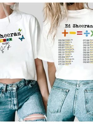 Sheeran Tour Shirt Ed Sheeran Concert Shirt Ed Sheeran Mathematic America Tour Shirt Sheerios Shirt revetee.com 3