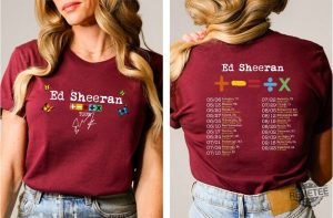 Sheeran Tour Shirt Ed Sheeran Concert Shirt Ed Sheeran Mathematic America Tour Shirt Sheerios Shirt revetee.com 5