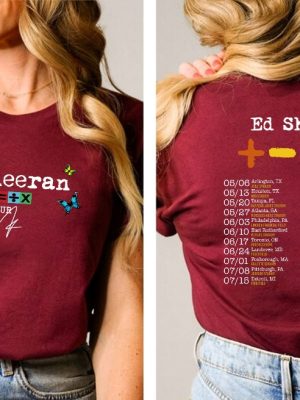 Sheeran Tour Shirt Ed Sheeran Concert Shirt Ed Sheeran Mathematic America Tour Shirt Sheerios Shirt revetee.com 5