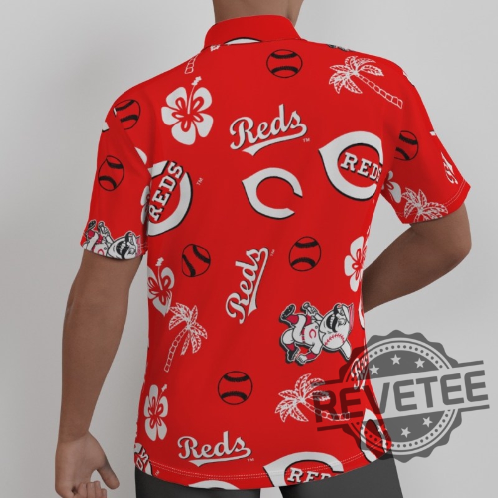 Personalized Cincinnati Reds Baseball All Overprint 3D Hawaiian