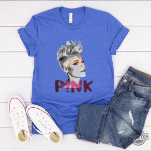 Pink Pink Singer Summer Carnival 2023 Tour Tshirt Trust Fall Album Shirt Pink Tour Shirt Music Tour 2023 Shirt Pink Summer Concert Shirt revetee.com 3