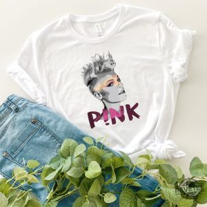 Pink Pink Singer Summer Carnival 2023 Tour Tshirt Trust Fall Album Shirt Pink Tour Shirt Music Tour 2023 Shirt Pink Summer Concert Shirt revetee.com 4