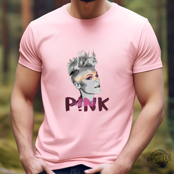 Pink Pink Singer Summer Carnival 2023 Tour Tshirt Trust Fall Album Shirt Pink Tour Shirt Music Tour 2023 Shirt Pink Summer Concert Shirt revetee.com 6