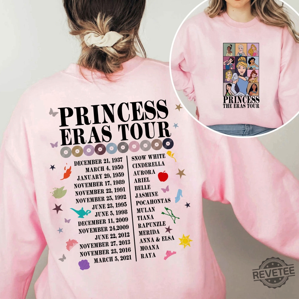 Vintage Princess Eras Tour Shirt Princess Royal Tour Shirt Shimmer Disney Princess Shirt Vintage Disneyworld Shirt Eras Tour Shirt