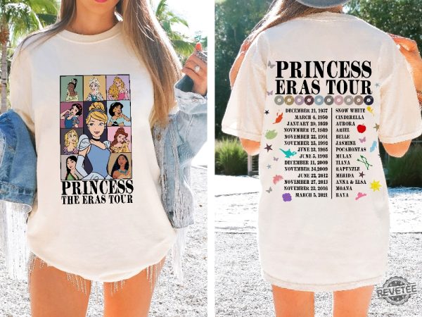 Vintage Princess Eras Tour Shirt Princess Royal Tour Shirt Shimmer Disney Princess Shirt Vintage Disneyworld Shirt Eras Tour Shirt revetee.com 3