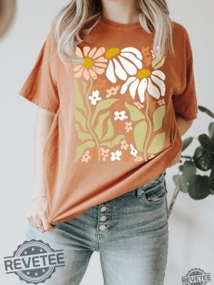 Wildflower Tshirt Wild Flowers Shirt Floral Tshirt Flower Shirt Gift For Women Ladies Shirts Best Friend Gift revetee.com 2 1