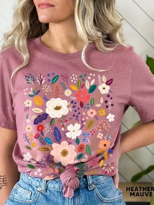 Wild Flowers Shirt Wildflower Tshirt Floral Shirt Botanical Shirt Flower Shirt Nature Lover Shirt Ladies Shirts Womens Tees Flover Tee revetee.com 3