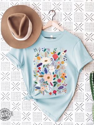 Wild Flowers Shirt Wildflower Tshirt Floral Shirt Botanical Shirt Flower Shirt Nature Lover Shirt Ladies Shirts Womens Tees Flover Tee revetee.com 4