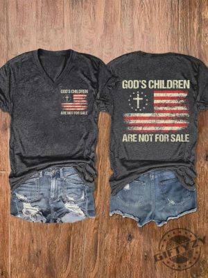 Gods Children Are Not For Sale Shirt Inspirational Shirt Protect Children Sound Of Freedom Shirt giftyzy.com 2