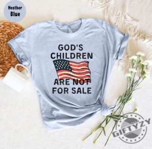 American Flag Gods Children Are Not For Sale Shirt Republican Shirt Independence Patriot Day Gift Sound Of Freedom Shirt giftyzy.com 3