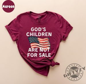 American Flag Gods Children Are Not For Sale Shirt Republican Shirt Independence Patriot Day Gift Sound Of Freedom Shirt giftyzy.com 7