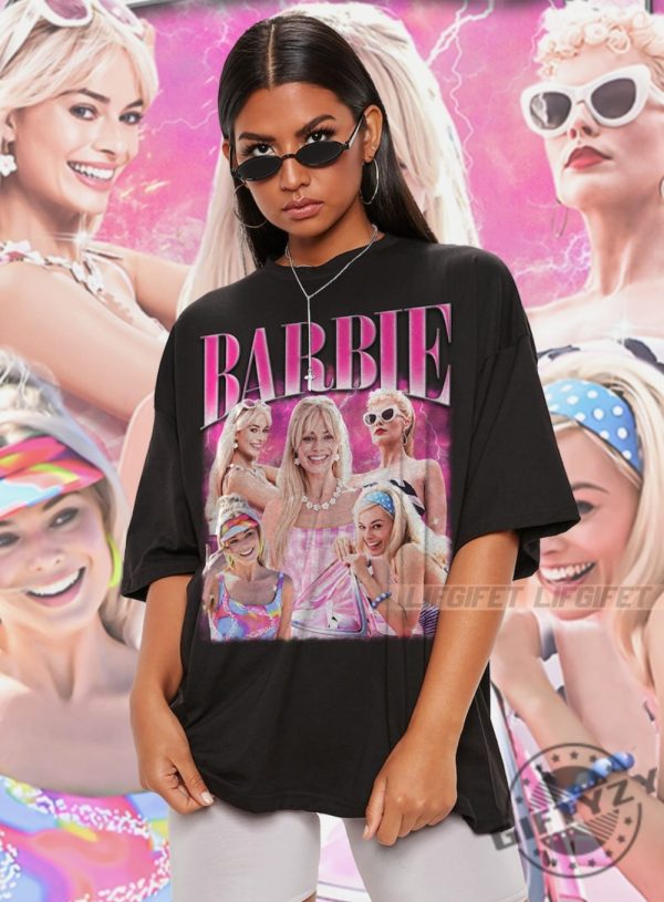 Margot Robbie 2023 Movie Barbie Shirt Special Gift For Fan Oppenheimer Barbenheimer Shirt giftyzy.com 1