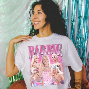 Margot Robbie 2023 Movie Barbie Shirt Special Gift For Fan Oppenheimer Barbenheimer Shirt giftyzy.com 3