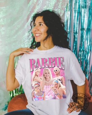 Margot Robbie 2023 Movie Barbie Shirt Special Gift For Fan Oppenheimer Barbenheimer Shirt giftyzy.com 3