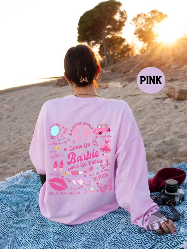 Come On Barbie Lets Go Party Barbenheimer Shirt Barbie Life Sweatshirt Cute Barbie Hoodie Baby Doll Outfit giftyzy.com 3