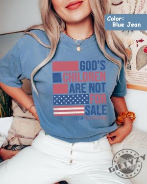 Sound Of Freedom Shirt Protect Our Children Trending Quotes Gods Children Are Not For Sale Shirt giftyzy.com 4