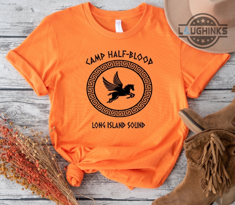  Camp Half Blood Shirt (S, Orange) : Handmade Products