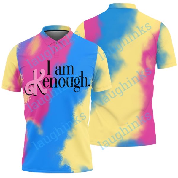 i am kenough barbie polo shirt ive had kenough barbie i am kenough shirt for men ken i am enough all over printed polo shirt laughinks.com 1