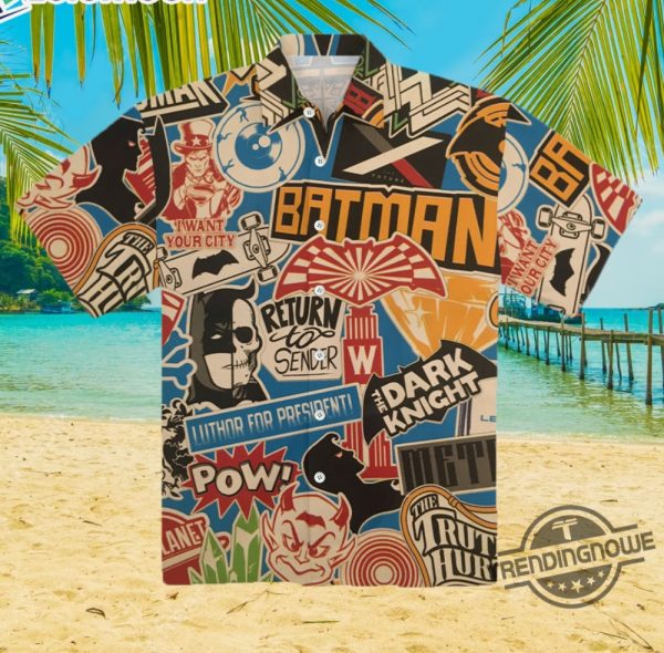 Batman Label Hawaiian Shirt Aloha Summer Hawaiian Shirt trendingnowe.com 2