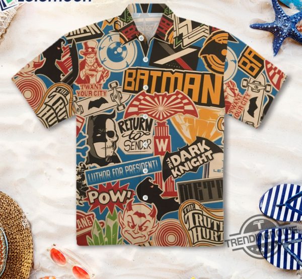 Batman Label Hawaiian Shirt Aloha Summer Hawaiian Shirt trendingnowe.com 4