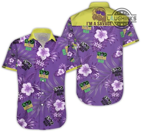 vintage macho man randy savage shirt macho man randy savage hawaiian shirt and shorts macho man shirt purple macho man shirt wwe shop laughinks.com 4