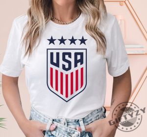 Usa Womens Soccer Logo Shirt American Shirt Usa National Soccer Team Shirt Champions America Soccer Team Uswnt Shirt giftyzy.com 2