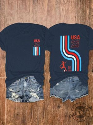 Uswnt Shirt Womens 2023 Us Womens World Cup Tshirt Team Fan Usa Soccer Supporter 2023 Shirt giftyzy.com 2