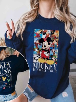 Retro Mickey Mouse The History Tour Shirt Disney Eras Tour Shirt Mickey Mouse History Sweatshirt Disneyland Magic Kingdom Shirt revetee.com 2