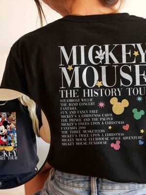 Retro Mickey Mouse The History Tour Shirt Disney Eras Tour Shirt Mickey Mouse History Sweatshirt Disneyland Magic Kingdom Shirt revetee.com 3