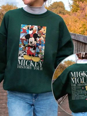 Retro Mickey Mouse The History Tour Shirt Disney Eras Tour Shirt Mickey Mouse History Sweatshirt Disneyland Magic Kingdom Shirt revetee.com 4