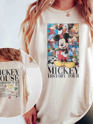 Retro Mickey Mouse The History Tour Shirt Disney Eras Tour Shirt Mickey Mouse History Sweatshirt Disneyland Magic Kingdom Shirt revetee.com 5