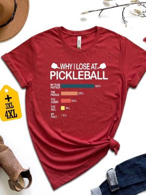 Why I Lose At Pickleball Shirt Pickleball Shirt Funny Pickleball Shirt Gift For Pickleball Player Pickleball Lover Shirt revetee.com 6