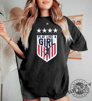 Uswnt Shirt Play Like A Girl Tshirt Us Womens World Cup 2023 Supporter Shirt American Hoodie Usa Sweatshirt giftyzy.com 2