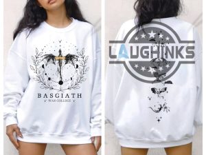 basgiath war college the fourth wing shirt double sided fourth wing books sweatshirt fourth wing series hoodie fourth wing book series t shirt for adults kids laughinks.com 1